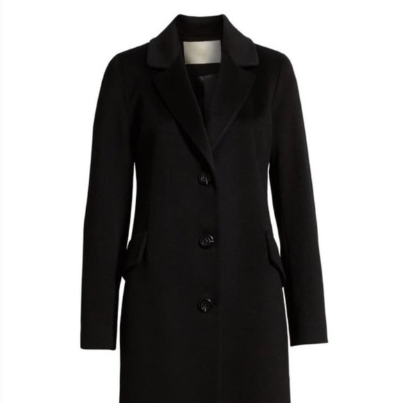 Fleurette Jackets & Blazers - Fleurette Modern Loro Piana Wool Notch-Collar Reefer Coat